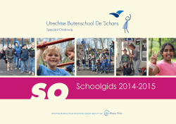 Schoolgids 2014-2015 - De Utrechtse Buitenschool De Schans
