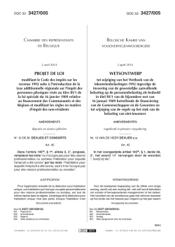 K. 53-3427/5 - La Chambre des représentants de Belgique