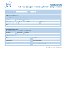 Download het declaratieformulier pgb formele