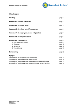 Inhoudsopgave Inleiding pag. 2. Hoofdstuk 1: Definitie