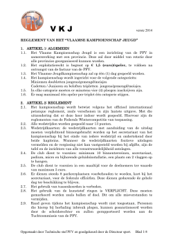 reglement vktj 2014 - Petanque Federatie Vlaanderen