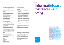 Informatiekaart mantelzorgwaardering