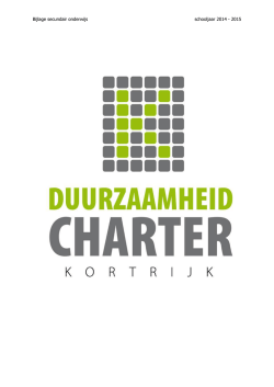 Duurzaamheidcharter basisonderwijs