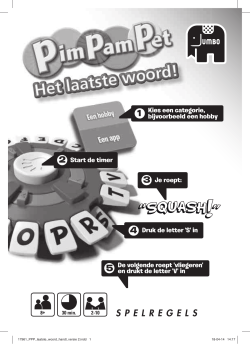 Pim Pam Pet - Het laatste woord