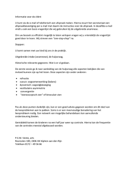 Informatie voor pati&euml;nten