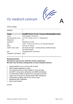 2.2.3 herCAT 1314 - Studentenraad VUmc