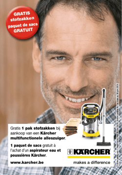 Gratis stofzakken paquet de sacs Gratuit Gratis 1 pak