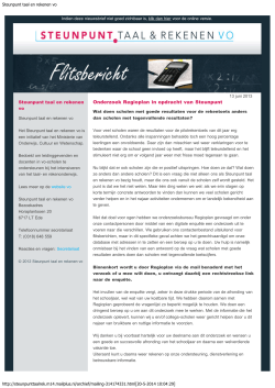 Flitsbericht vo 2013-18, 13 juni, onderzoek Regioplan (pdf
