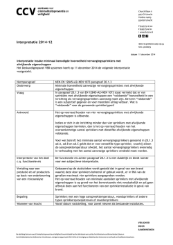 Interpretatie 2014-12 - EN 12845+A2+NEN 1073 par 20.1.3