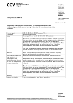 Interpretatie 2014-10 - EN 12845+A2+NEN 1073 par 13.4.1