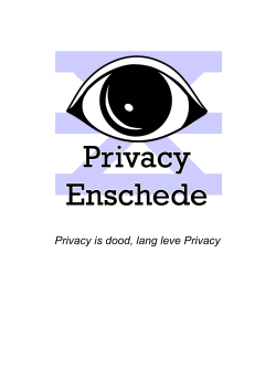 Sponsor document - Privacy Event Enschede