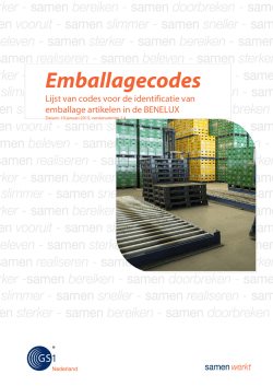 Codelijst Emballage Nieuwe versie van een lijst