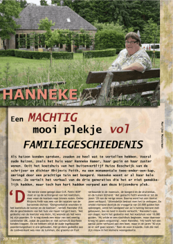 Een plekje vol familiegeschiedenis Als het huis