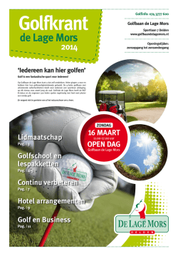 Golfkrant 2014 - Aparthotel Delden