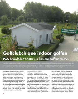 Golfclubchique indoor golfen