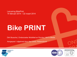 Bike PRINT - Afdeling Zuidoost-Brabant
