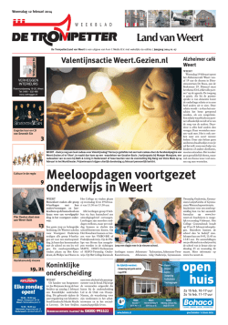 Meeloopdagen voortgezet onderwijs in Weert
