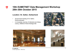 10th EUMETNET Data Management Workshop 28th-30th