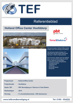 Holland Office Center Hoofddorp 2014.cdr