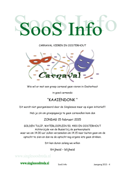Zo. 15-02-2015 Carnaval in Oosterhout