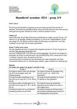 groep 3/4 - PCB De Bongerd