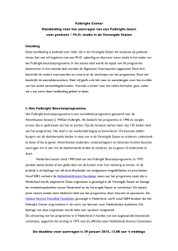 Handleiding - Fulbright Center