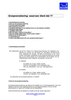 Groepsverzekering: wat is dat?