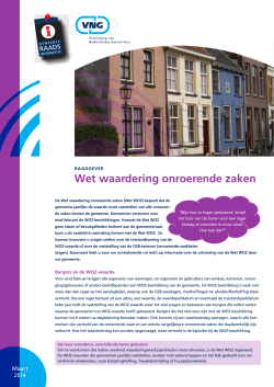 Wet WOZ - Vereniging van Nederlandse Gemeenten