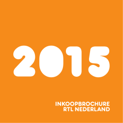 inkoopbrochure - Adverteren bij RTL Nederland