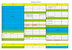 kalender 2014 2015 - Montessorischool Oosterhout