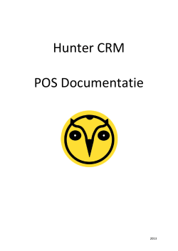 Hunter CRM POS Documentatie