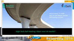 Presentatie van Henk Jonkers - Basilisk self healing concrete