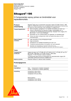 [PDF] Sikagard®-186 - Sika Nederland BV