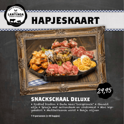 Hapjesschalen - Slagerij Lantinga