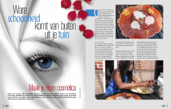 Journalistiek werk voor magazine Cashew