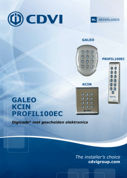 Handleiding PROFIL100EC