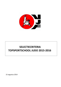 instap - Vlaamse Judofederatie