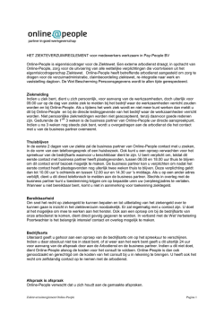 HET ZIEKTEVERZUIMREGLEMENT voor - Online