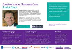 Groeiversneller Business Case: Andr&eacute; Groot