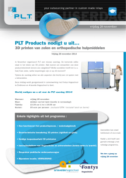 PLT Products nodigt u uit