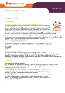 Informatie voor klanten en kwekers