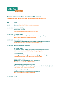Programma - Mbo Taal Academie