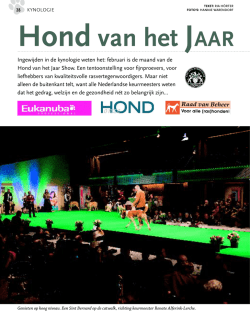hond van het jaar 2013 show (verslag)