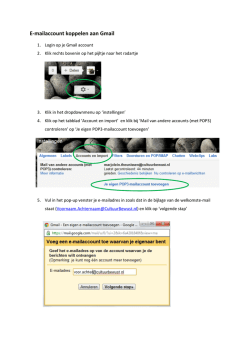 E-mailaccount koppelen aan Gmail