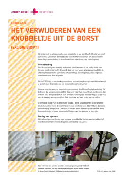 Het verwijderen van een knobbeltje uit de borst