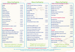menukaart - Funfestijn