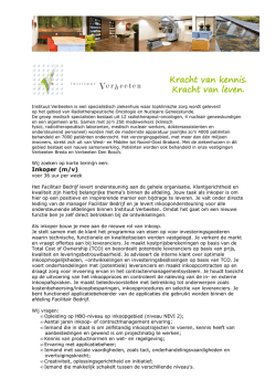 Inkoper 2014 2015 - Instituut Verbeeten
