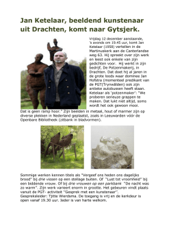 Jan Ketelaar uit Drachten komt naar Gytsjerk