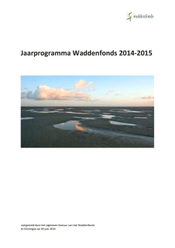 Jaarprogramma 2014-2015 versie 30 juni 2014
