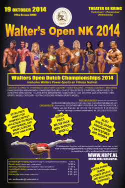 Walters Open Dutch Championships 2014